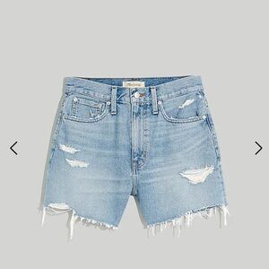 Madewell Denim Mom Jean Shorts in Landsdale Wash